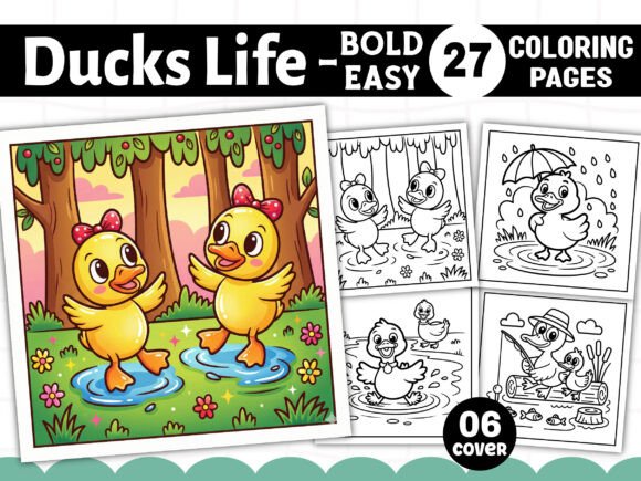 Bold and Easy Ducks Life Coloring Book: Avoiding Common Mistakes When Creating Your KDP Interior