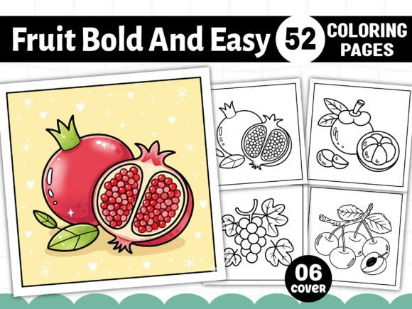 Bold and Easy Fruit Coloring Book: Your Complete Guide to Creating a Unique KDP Interior