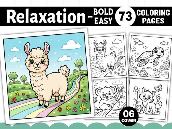 Bold and Easy Relaxation Coloring Pages