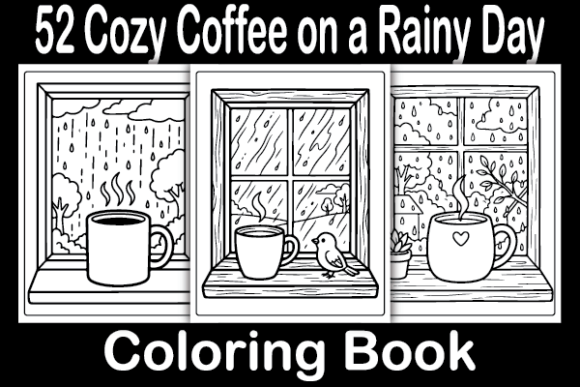 Cozy Coffee on a Rainy Day Coloring Book: A Creative Escape for Modern Life