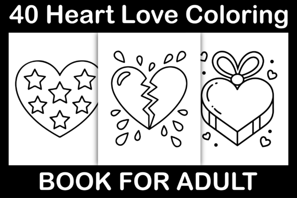 Heart Love Coloring Book: Crafting Unique KDP Interiors