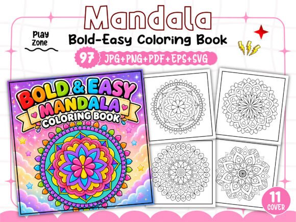 How to Create a Bold Easy Mandala Coloring Book for Kids – A Complete Guide for Your KDP Interior