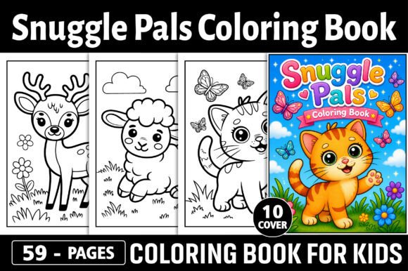 Snuggle Pals Coloring Pages for Kids
