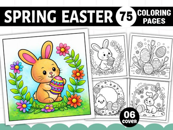 Spring Easter Coloring Pages for Kids: A KDP Game Changer