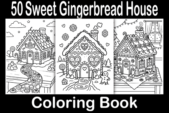 Sweet Gingerbread House Coloring Book for Creative Projects