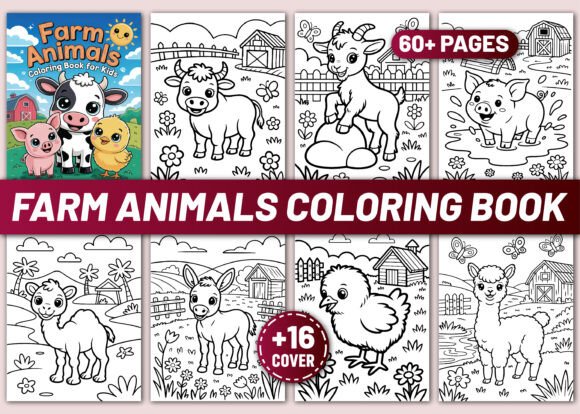 The Farm Animals Coloring Book for Kids: A Creative Escape in a Digital Age
