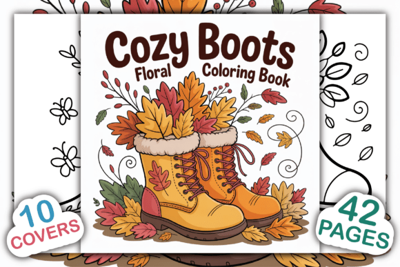 Unlock Your KDP Potential with the Cozy Boots Floral Coloring Book