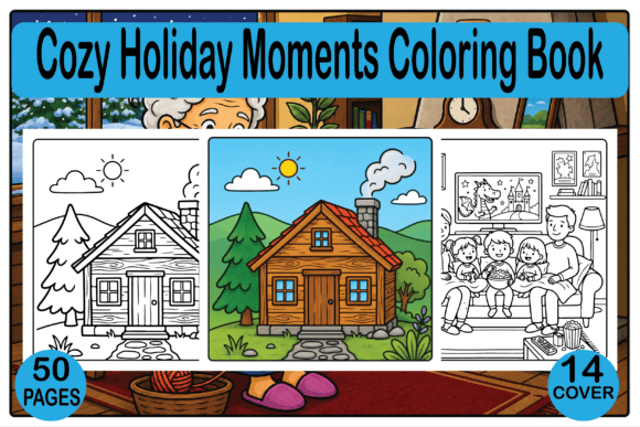 Unwrap the Magic of the Cozy Holiday Moments Coloring Book for KDP and POD Success