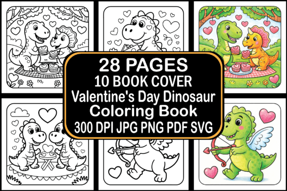 Valentine's Day Dinosaur Coloring Book: A Unique Blend of Creativity and Commerce